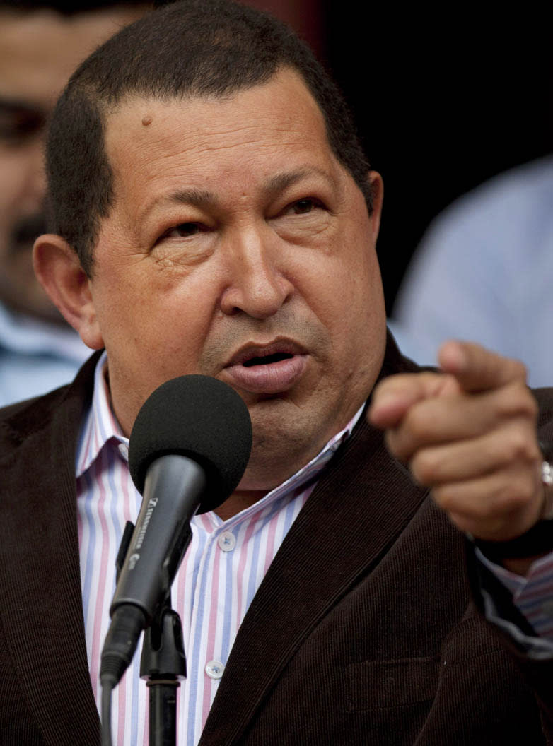 El 21 de febrero de 2012, Chávez afirmó en televisión nacional que sus doctores en Cuba han encontrado una nueva lesión en la misma área donde le fue detectado un cáncer. AP Photo/Ariana Cubillos