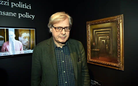 The Italian art critic Vittorio Sgarbi - Credit: MEGA