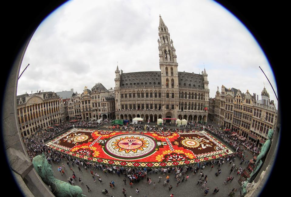 FOTOS | México protagoniza tradicional alfombra floral gigante de Bruselas