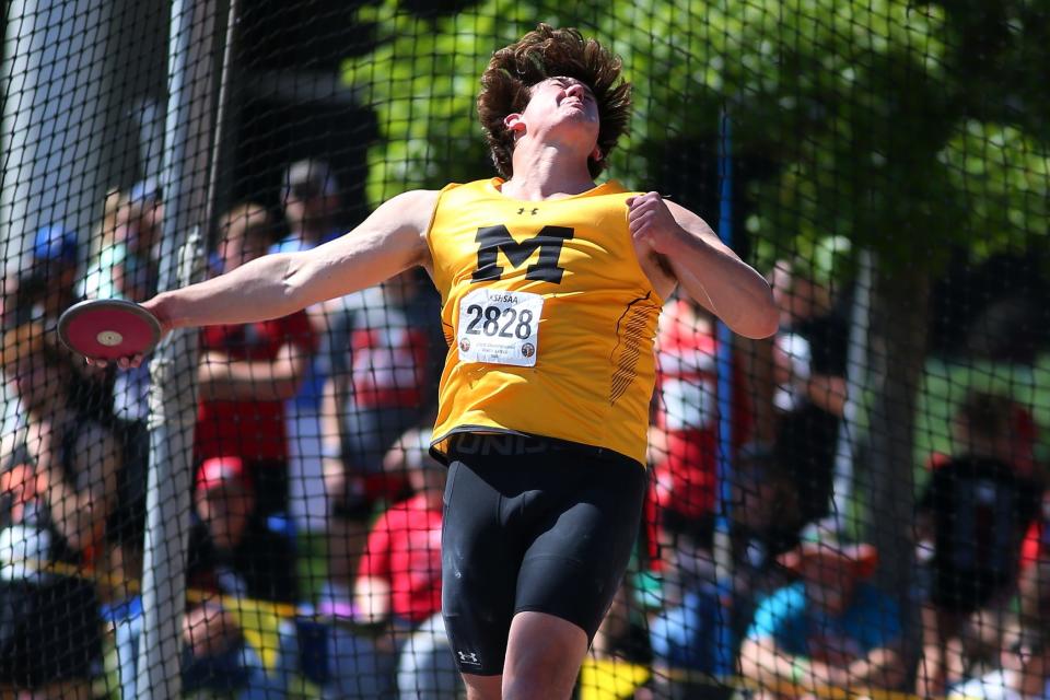 Madison High School (KS) track and field star Casey Helm established a new all-time state record in the discus during his senior season - recording a throw of a 214 feet, 1-inch, at the Madison Invitational.