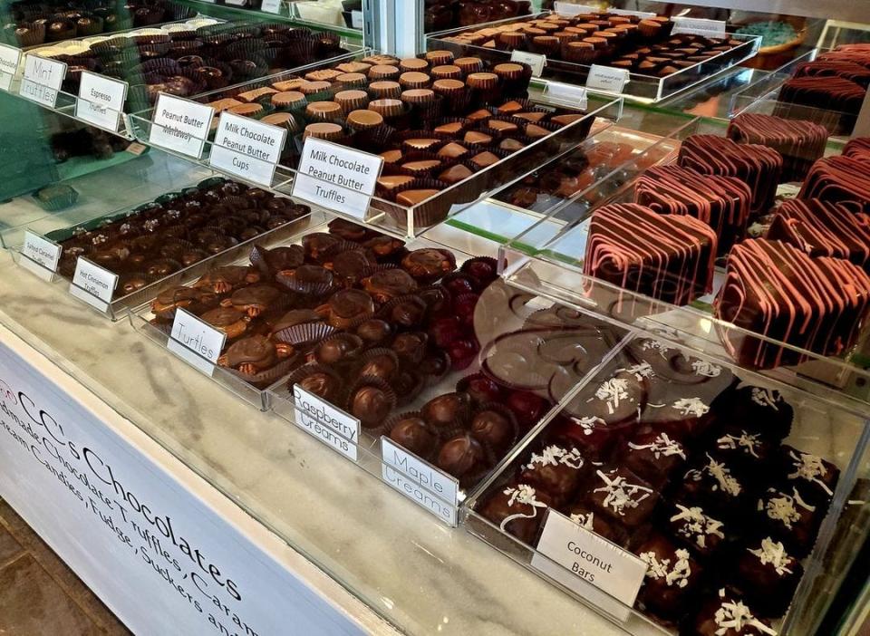 Before opening her standalone business in 2021, CC's Chocolates owner Claudette Rahmer sold chocolates and other confections out of Annie's Fountain City Cafe.