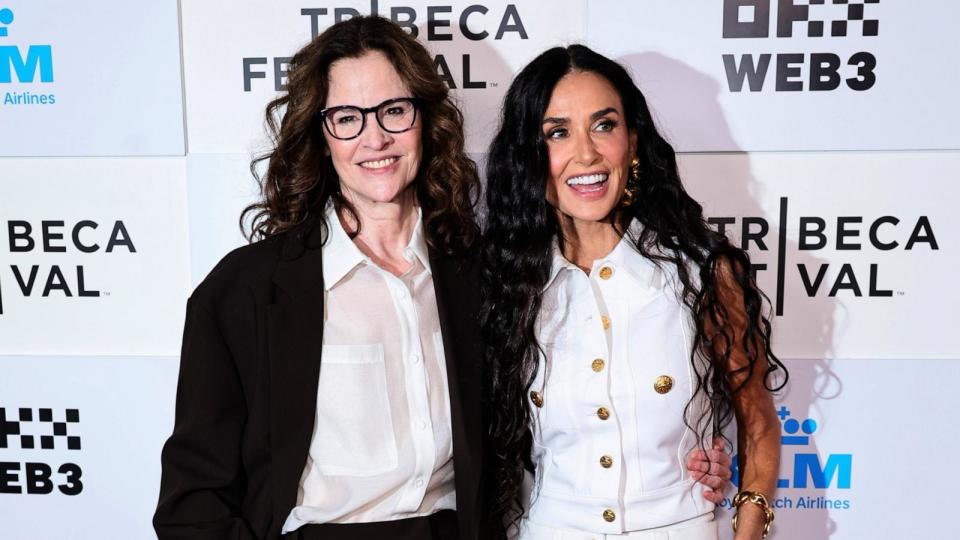 PHOTO: Ally Sheedy and Demi Moore attend the 'BRATS' premiere during the 2024 Tribeca Festival, June 7, 2024, in New York City.  (Theo Wargo/Getty Images)