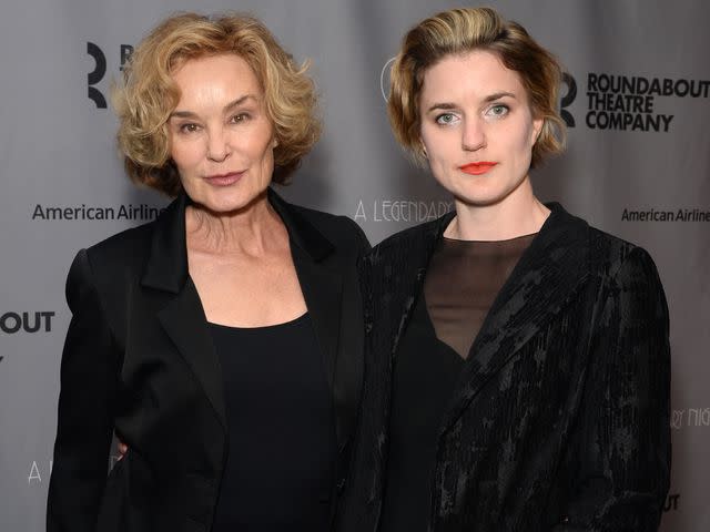 <p>Andrew Toth/Getty</p> Jessica Lange and Hannah Jane Shepard attend the Roundabout Theatre Company's 2018 Gala on February 26, 2018 in New York City.