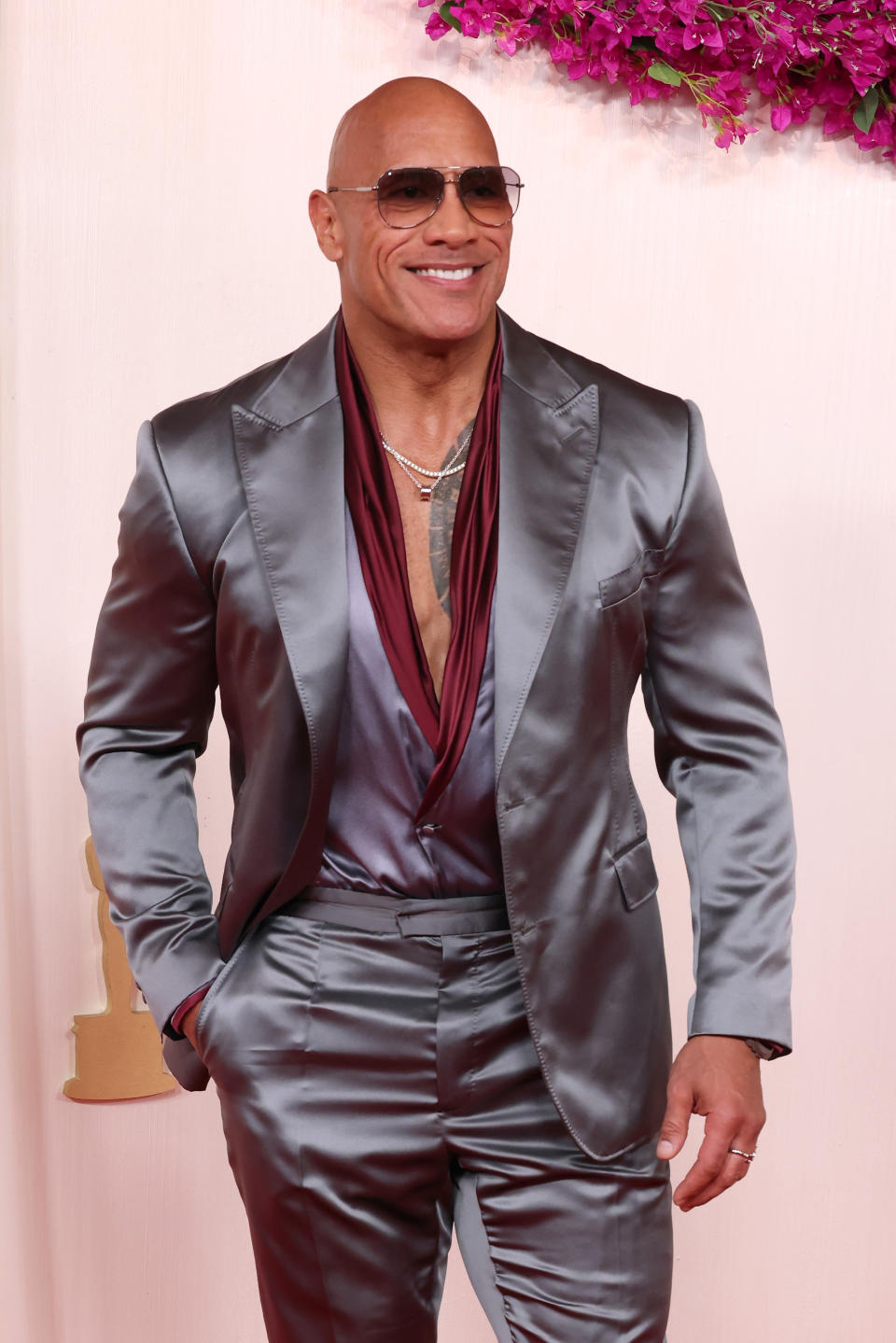 HOLLYWOOD, CALIFORNIA - MARCH 10: Dwayne Johnson attends the 96th Annual Academy Awards on March 10, 2024 in Hollywood, California. (Photo by John Shearer/WireImage)