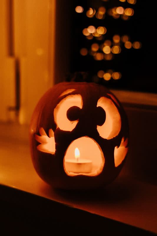 <p>Bianca Ackermann/Unsplash</p><p>This is such a cute pumpkin carving idea; look at its face! But they're horrified, all the same. It is Halloween, after all. </p>