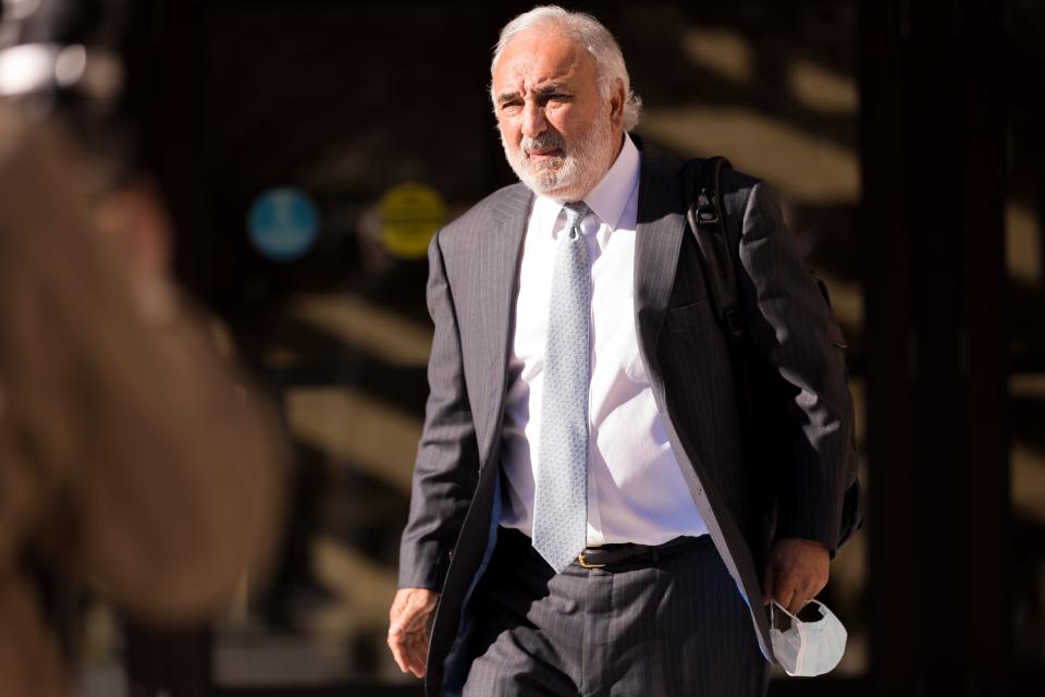 Joe Spencer, lead defense lawyer for Patrick Crusius, walks out of the Albert Armendariz Sr. Federal Courthouse in El Paso, Texas on Wednesday, Feb. 8, 2023 after Patrick Crusius, the shooting suspect, pleads guilty to 90 federal charges in connection with the Aug. 3, 2019 shooting at Cielo Vista-area Walmart in El Paso, Texas.