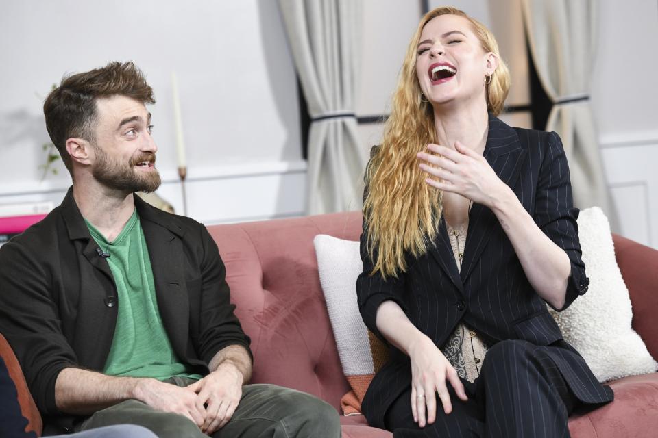 Daniel Radcliffe and Evan Rachel Wood at the Variety Studio, Presented by King's Hawaiian - Day 1 at the St. Regis Hotel on Friday, September 9th 2022 in Toronto, Canada.