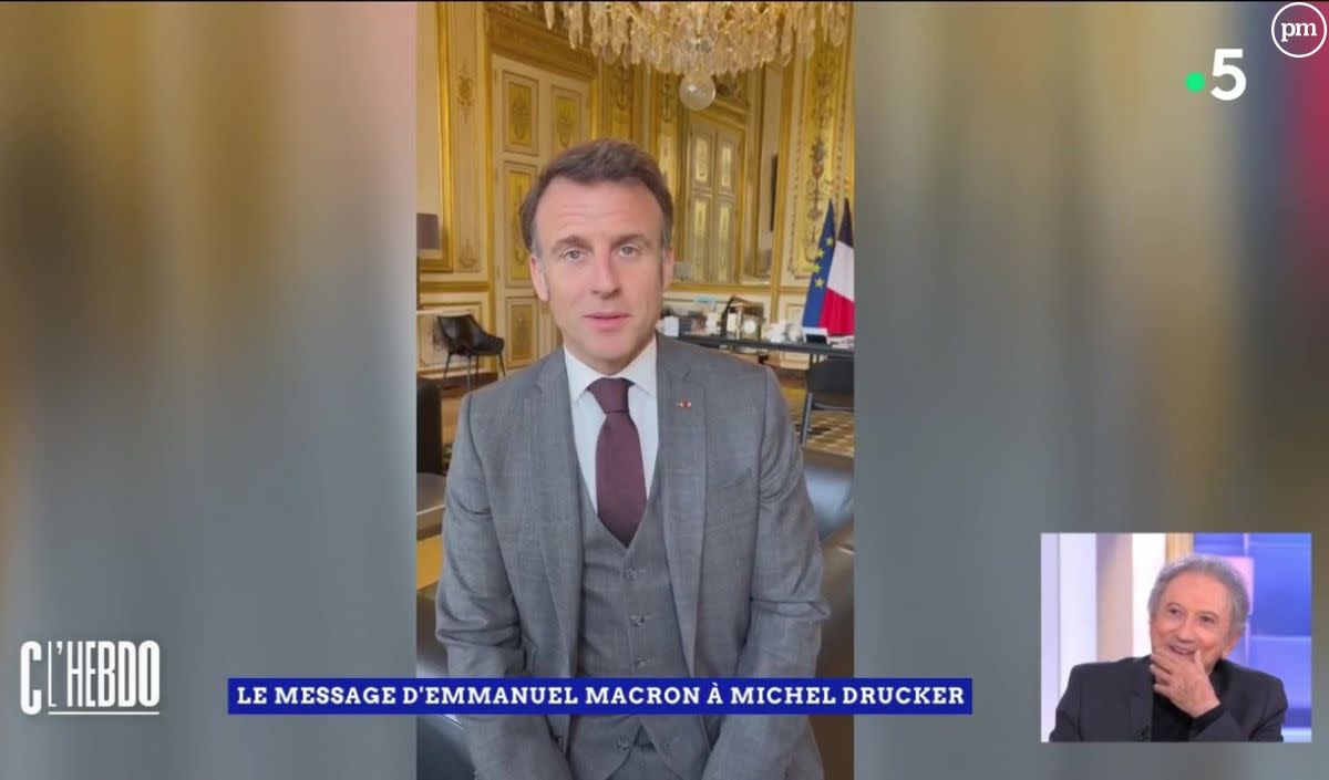 Emmanuel Macron adresse un message émouvant à Michel Drucker dans 