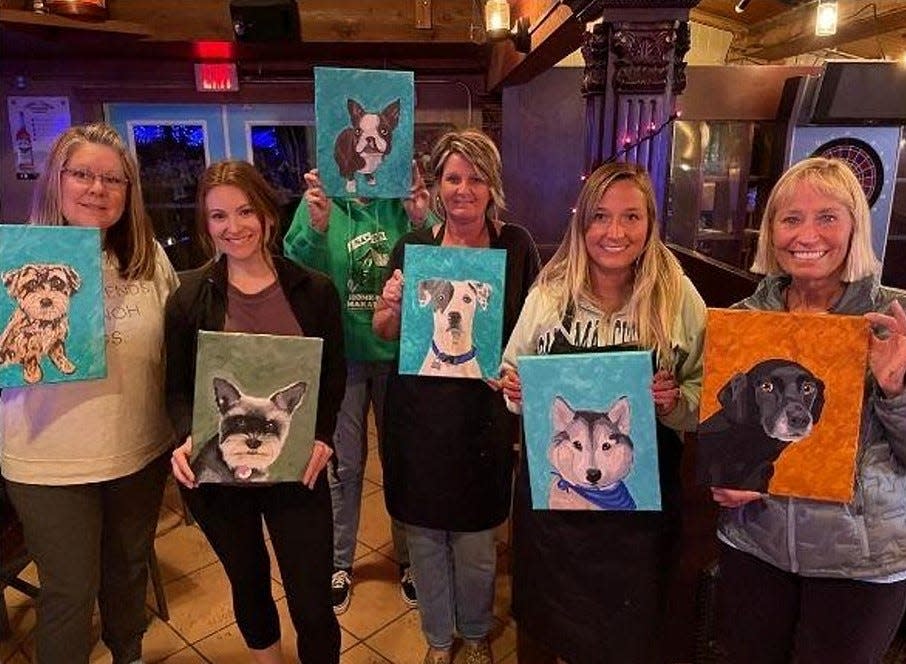 Artist Sara Gramlich will provide step-by-step instructions on how to paint your pet at Mother's Wine Market.