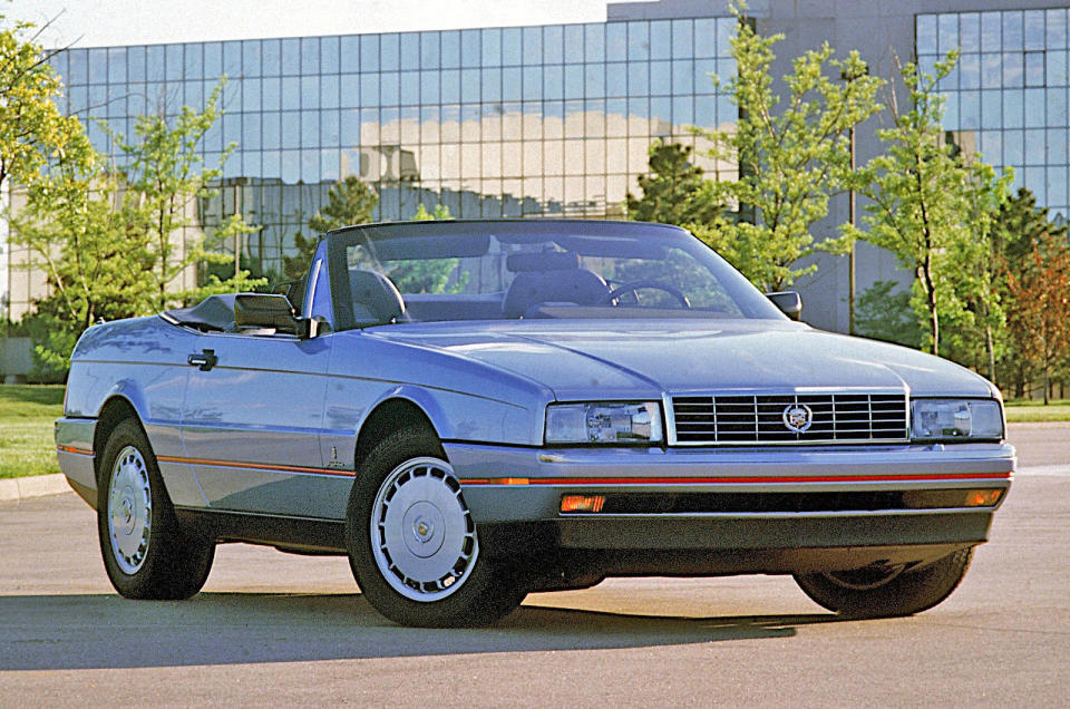 <p>The two-seater styling was also by Pininfarina, but was pretty unmemorable, with none of the character of the open-top <strong>Merc SL or Jaguar XJS</strong>. Introduced in 1987, the final cars in 1993 at least came with Caddy’s excellent Northstar V8 engine.</p>