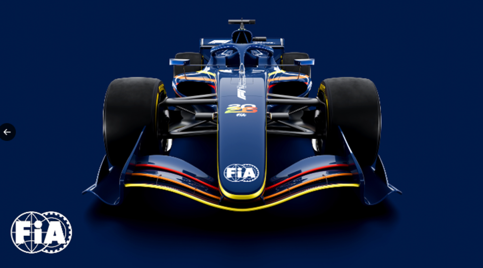 A front-on image of the 2026 F1 car (FIA)