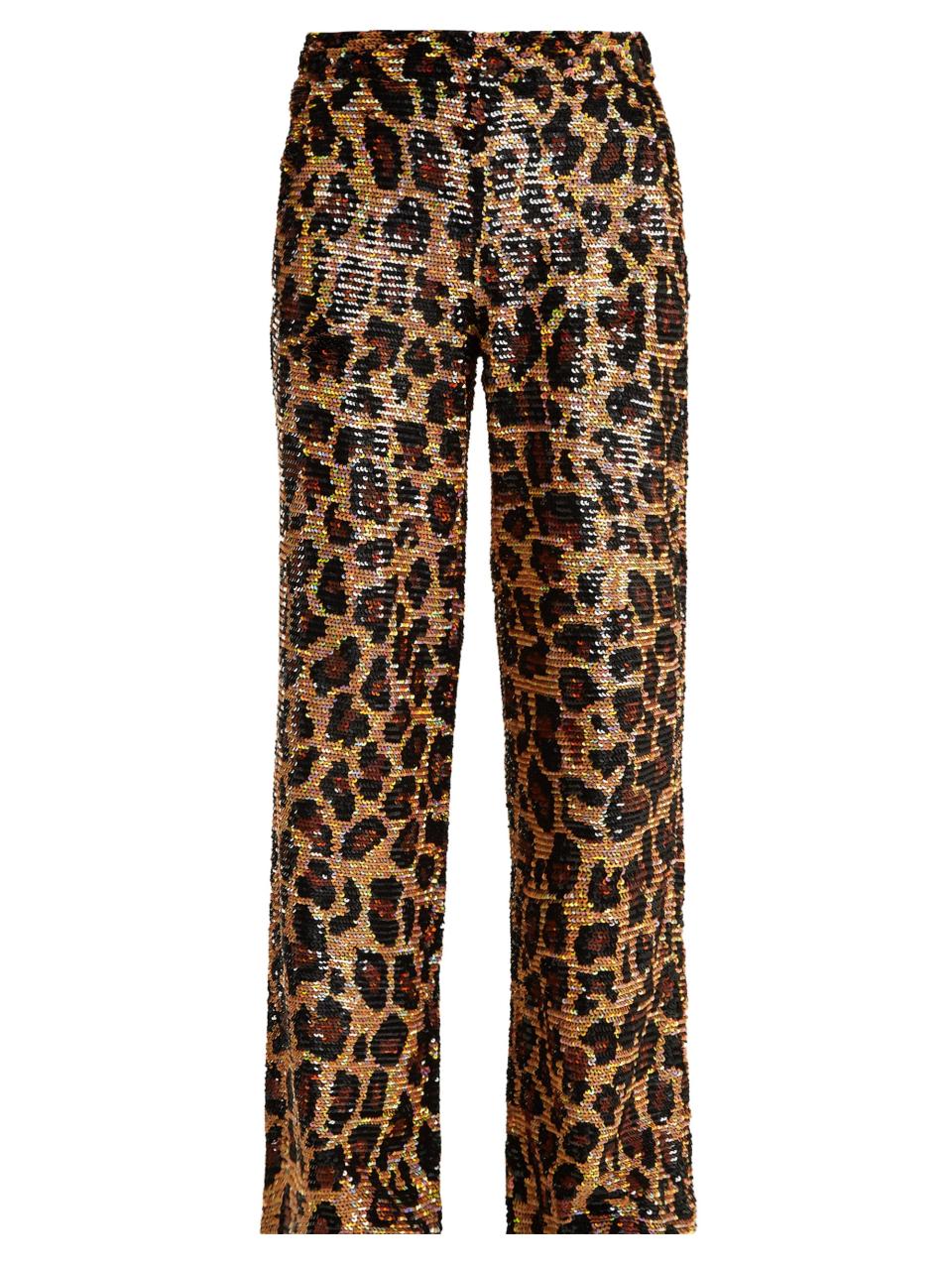 Ashish sequin leopard trousers (£1,288)