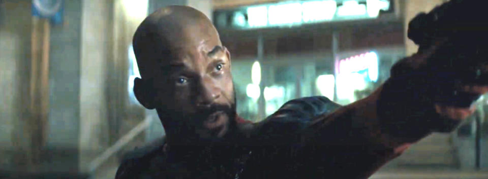 Will Smith yells, "lady, you are evil" in Suicide Squad