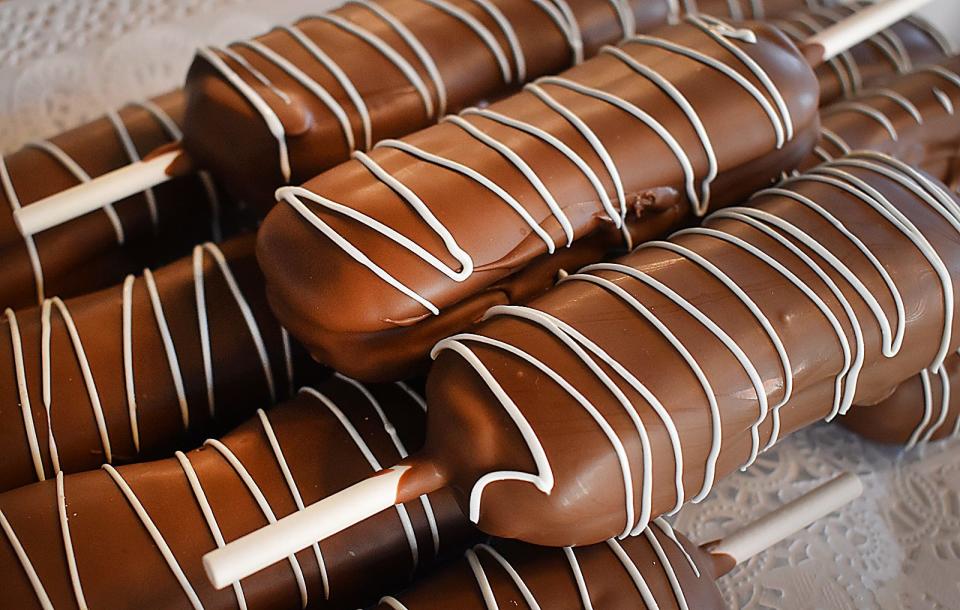 Chocolate-covered Devil Dogs are one of the many treats you can find at Pop Culture, 10 Purchase St., Suite 100, Fall River.