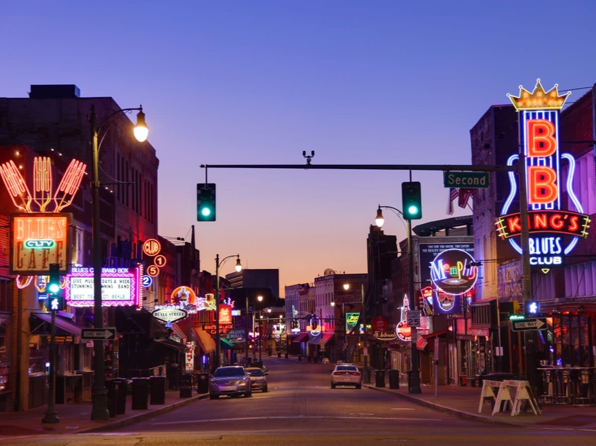 Memphis, Tennessee, is home to the Blues, but no direct UK flights (Getty Images)