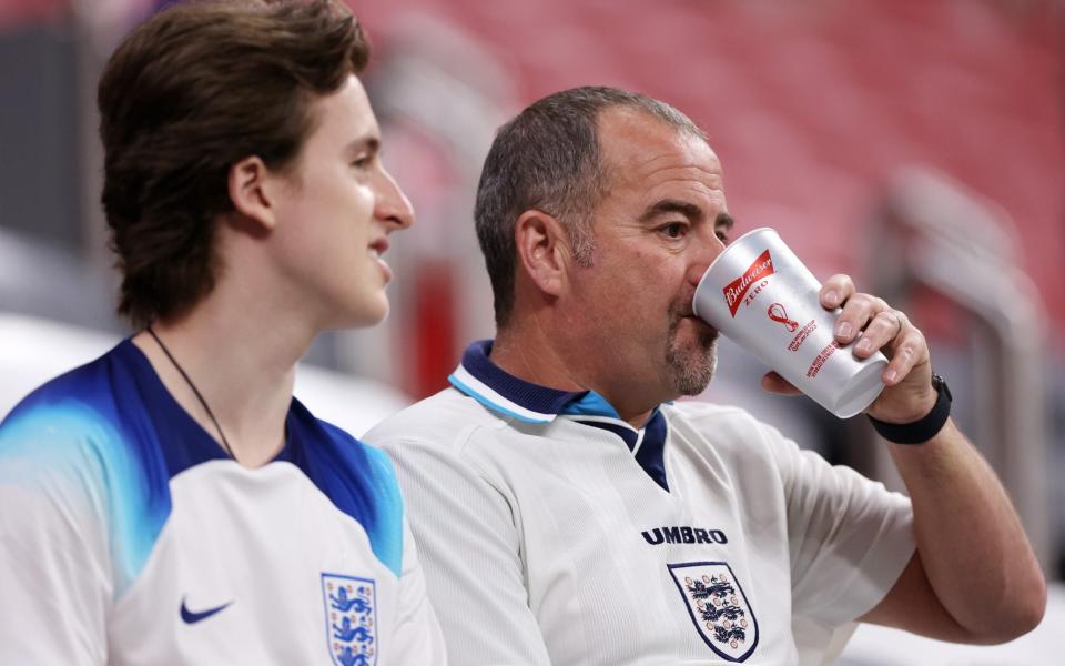 The last-minute U-turn, announced just two days before the tournament’s opening match, meant AB InBev could only sell non-alcoholic Bud Zero in stadiums. - Getty Images Europe