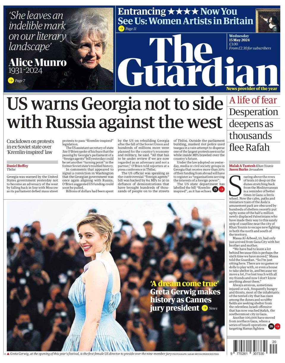 The Guardian: US warns Georgia not to side with Russia against the West