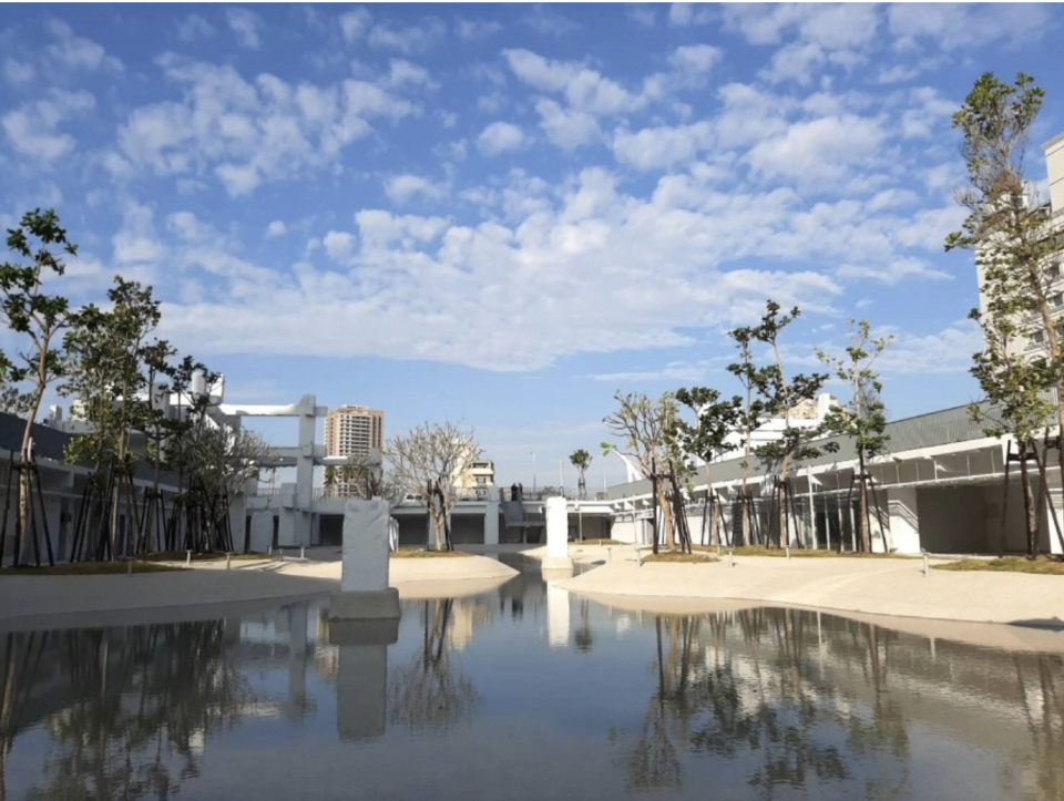 <p>台南市最大親水公園 「河樂廣場The Spring」於今年三月開幕 | “The Spring,” opened in March this year in Tainan. (Courtesy of Tainan City Government)</p>
