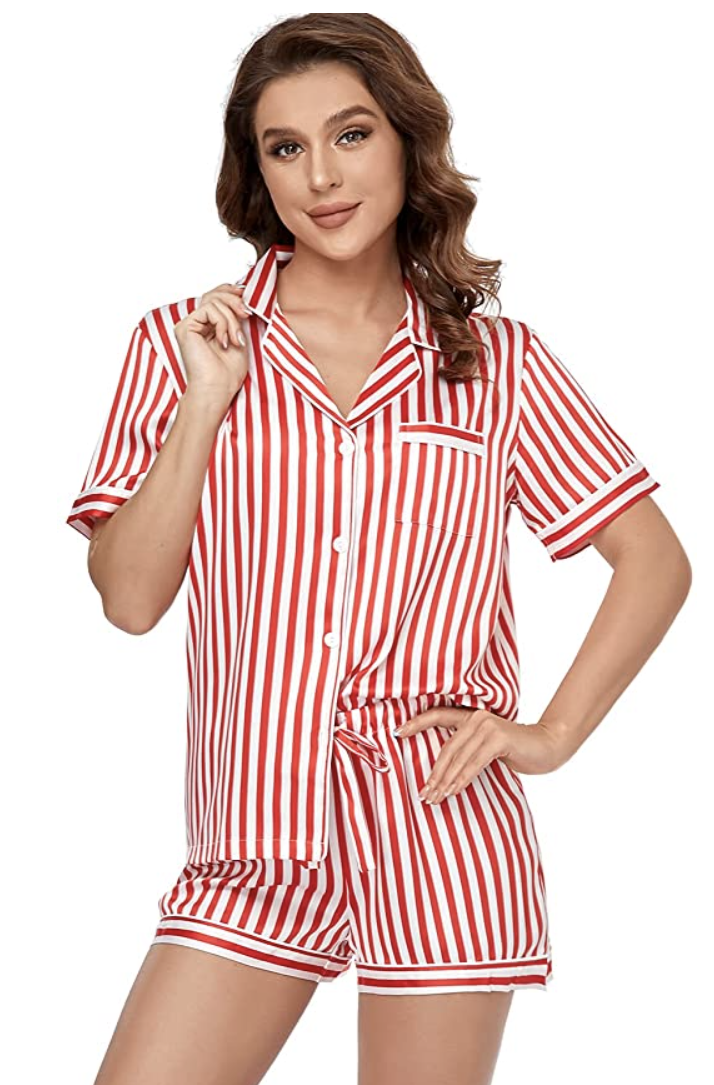 Women's Satin Pajama Set