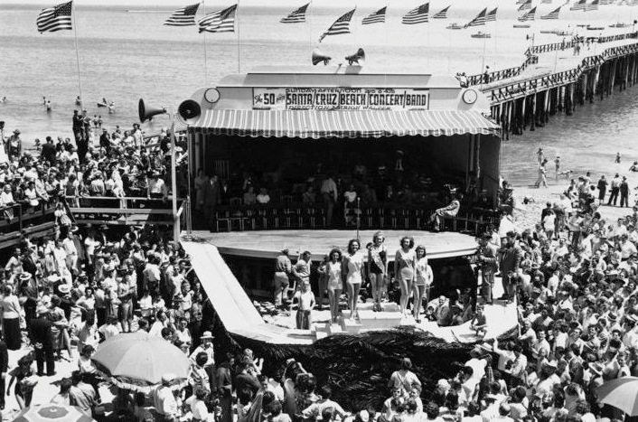 The Santa Cruz Boardwalk hosted the first Miss California in 1924 when Oakland's 18-year old Fay Lanphie won the title. She went on to win the Miss America Pageant in 1925. Photo: Santa Cruz Life