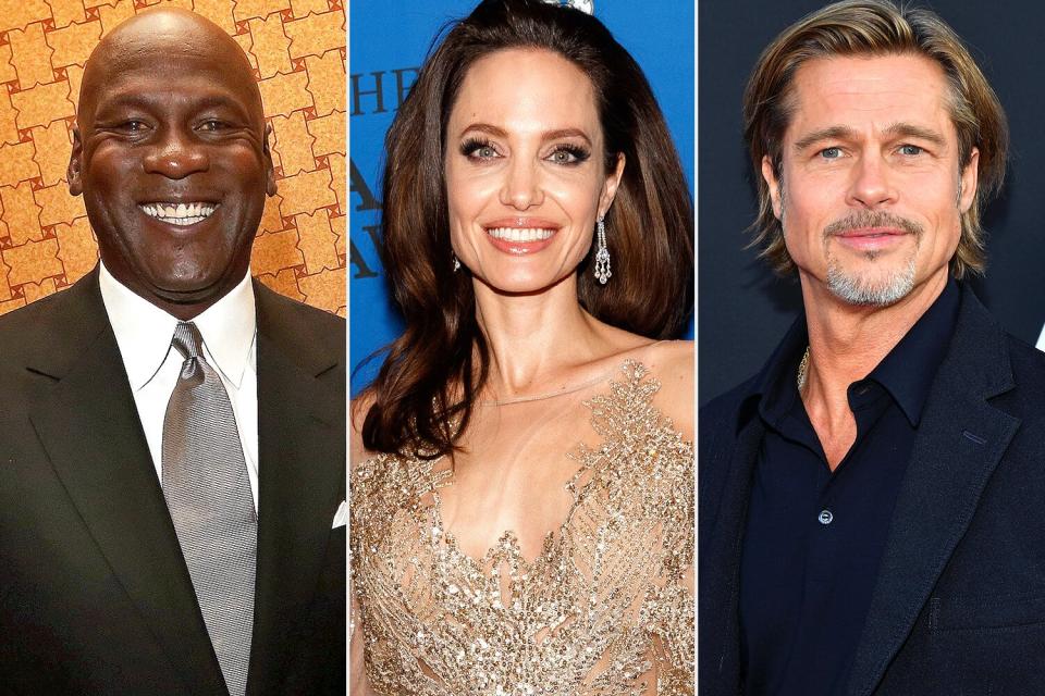 Michael Jordan, Brad Pitt and Angelina Jolie