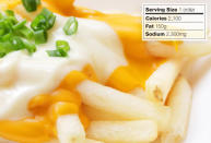 <div class="caption-credit"> Photo by: getty</div><b>WORST: Cheese Fries</b> <br> The worst appetizers can "take over the meal," Blake warns. "Some of them have more calories than the main entrée." One offender is cheese fries -- French fries with melted cheese on top. Variations may include bacon bits or ranch dressing. A full order packs up to 2,000 calories, 134 g of fat, and 2,800 mg of sodium -- more than you should eat in a whole day.