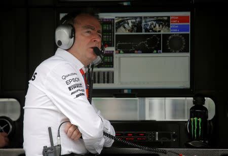 Formula One - Grand Prix of Europe - Baku, Azerbaijan - 17/6/16 - Mercedes AMG Formula One technical chief Paddy Lowe looks on during the first practice session.REUTERS/Maxim Shemetov