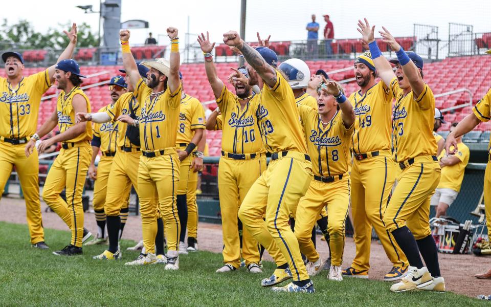 The Savannah Bananas visited Campanelli Stadium in Brockton on Wednesday, August 16, 2023.