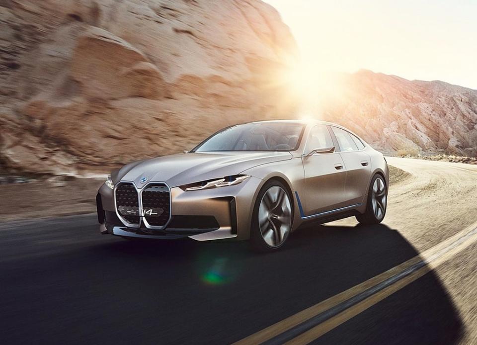 BMW發表首部純電動轎跑車Concept i4，時速0到100加速只要4秒