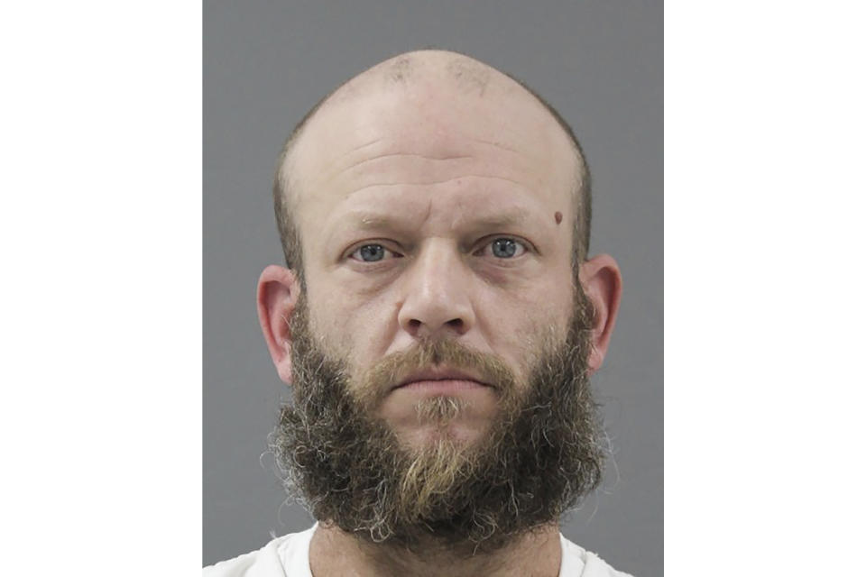 This undated photo released by the Delaware Department of Justice shows Brandon Haas. Haas' wife, Kristie Hass, pleaded guilty on Thursday, May 25, 2023, to the murder of her 3-year-old daughter, whose burned remains were found on a softball field in 2019. Stepfather Brandon Hass faces felony charges of child abuse, child endangerment and hindering prosecution involving her death, as well as child endangerment charges involving her siblings. (Delaware Department of Justice via AP)