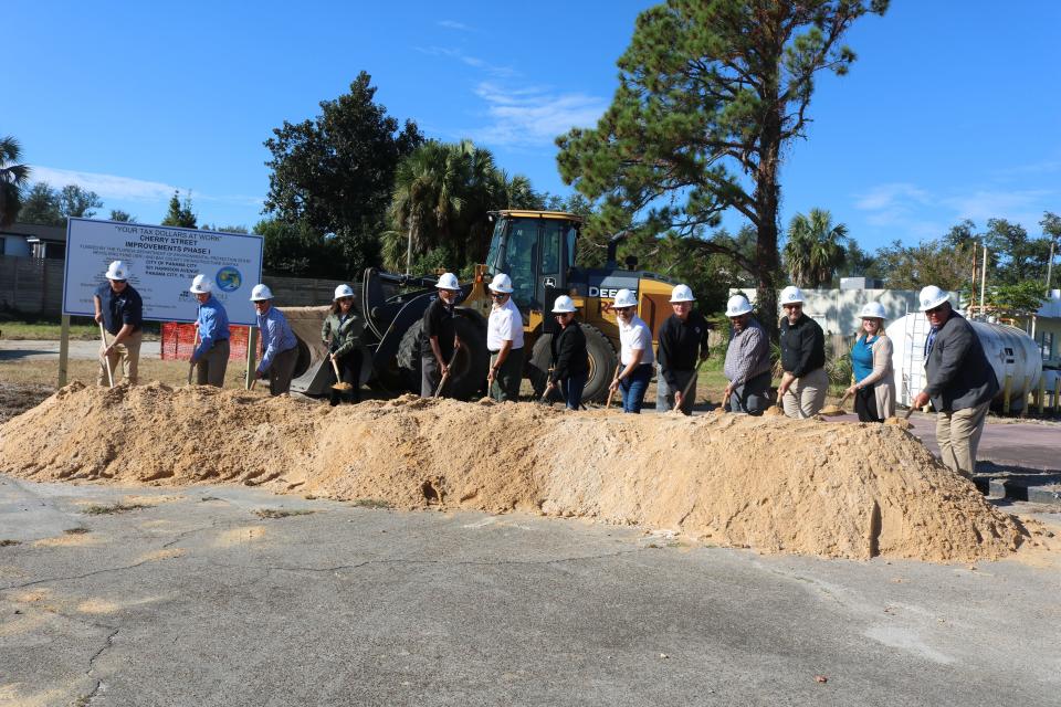 Panama City held a groundbreaking ceremony Wednesday for the start of phase one of the Cherry Street Infrastructure Improvement Project.