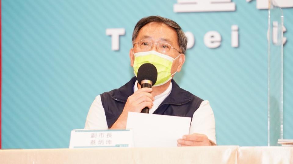 副市長蔡炳坤表示，殘劑可就近接種。（圖／台北市政府提供）