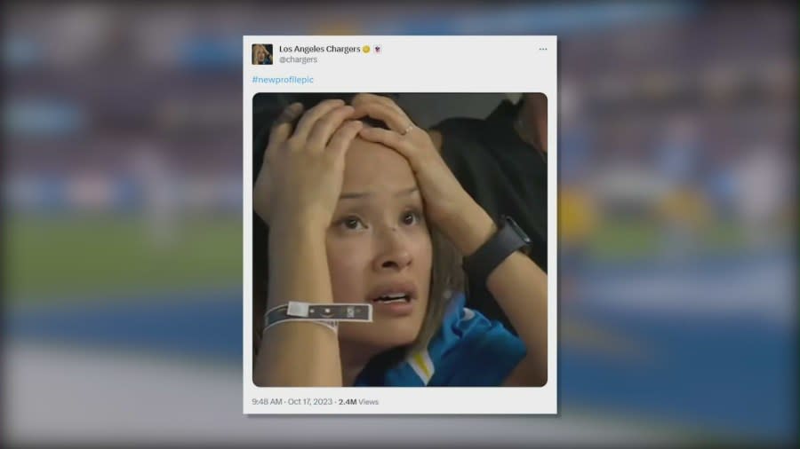 Chargers super-fan goes viral after ESPN cameras capture her emotion
