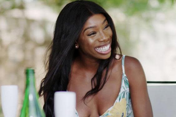 Yewande shares a date with Danny on Love Island (Photo by ITV/REX)