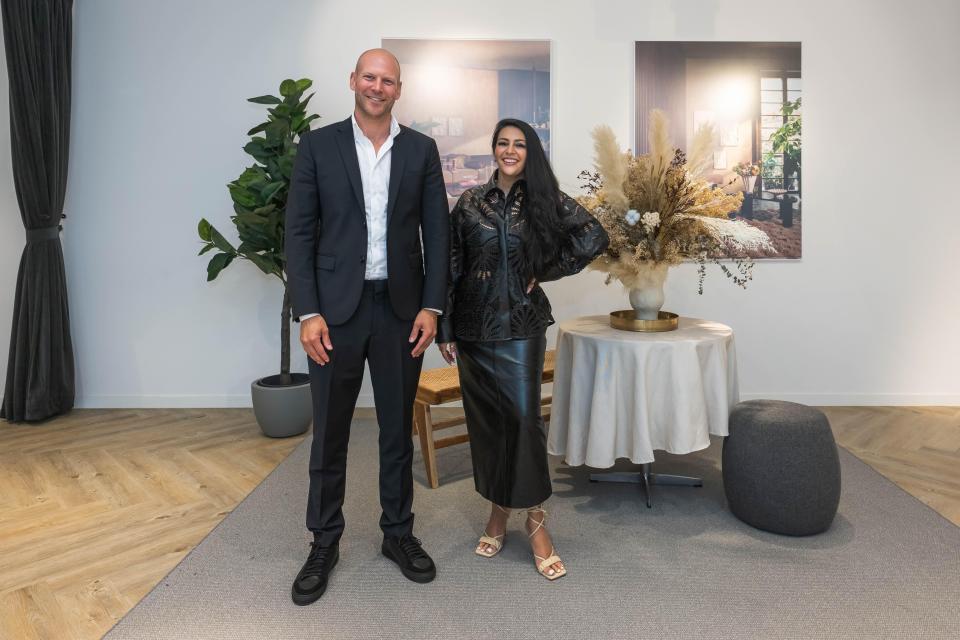 A photo of Oldouz Mirzaie, CEO/Managing Director of H&M South Asia with Filip Ekvall, Global Head of Sales H&M. (PHOTO: H&M)