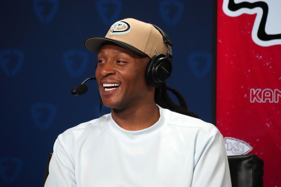 Arizona Cardinals receiver DeAndre Hopkins has played in 19 regular-season games over the past two seasons.