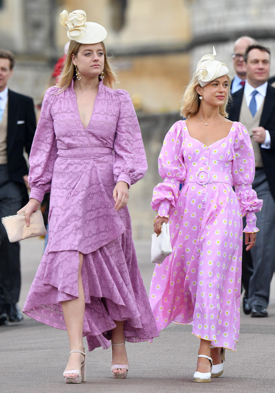 Flora attends Lady Gabriella Windsor's wedding alongside cousin Amelia Windsor. Photo: Getty