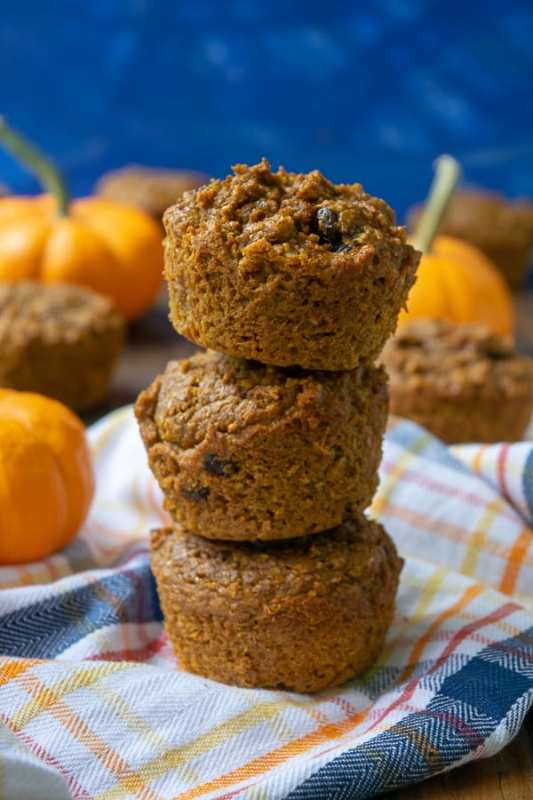 <p>The Schmidty Wife</p><p>Moist and flavorful pumpkin bran muffins that are healthy, but tasty at the same time! </p><p><strong>Get the recipe: <em><a href="https://theschmidtywife.com/pumpkin-bran-muffins/" rel="nofollow noopener" target="_blank" data-ylk="slk:Pumpkin Bran Muffins;elm:context_link;itc:0;sec:content-canvas" class="link ">Pumpkin Bran Muffins</a></em></strong></p>