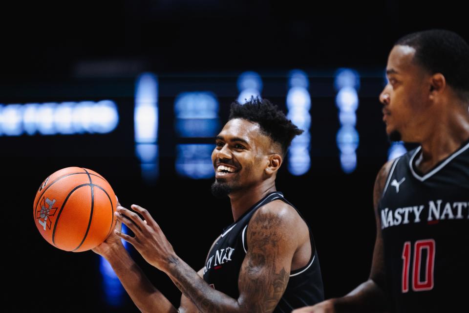 For the second straight game Jacob Evans nailed the game-ending shot for Nasty 'Nati as they won the Xavier regional to advance to Dayton next week. Next to Evans is Troy Caupain.