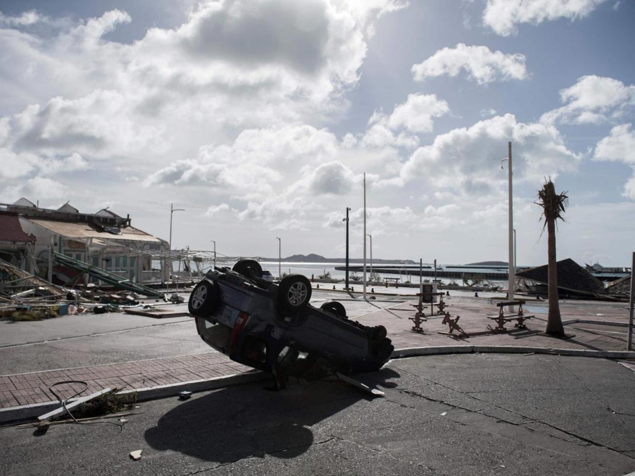 St Martin is one of the Caribbean islands to have been hit by Hurricane Irma: AFP
