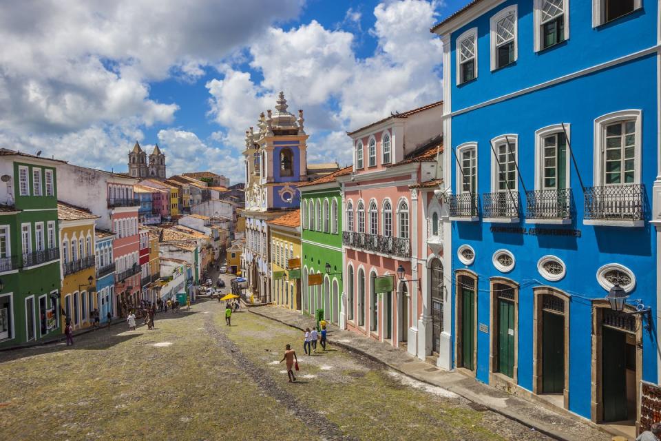 <p>A whirlwind of colors in Brazil highlight each home’s unique architecture.</p>