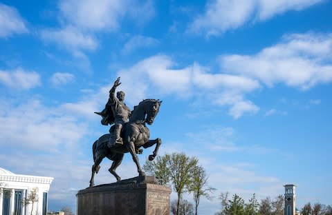 Statue of Timur in Tashkent - Credit: GETTY