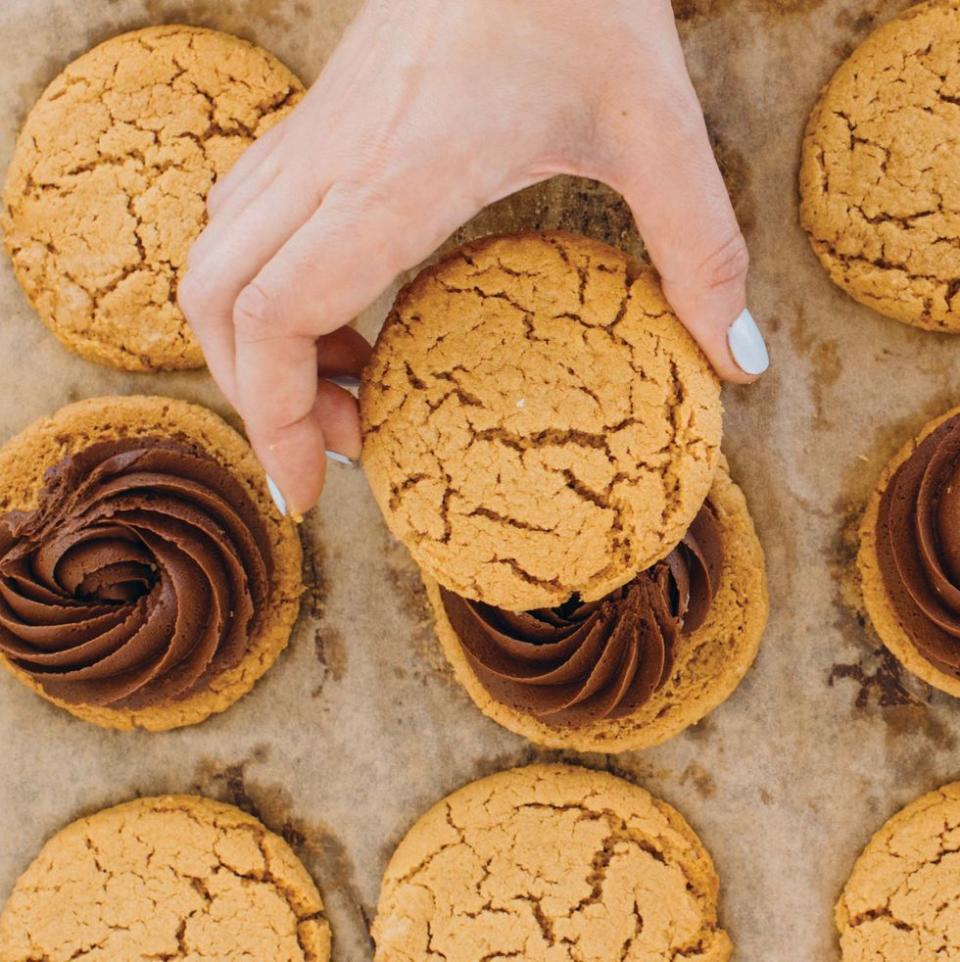 Old-School Peanut Butter Cookie Sandwiches