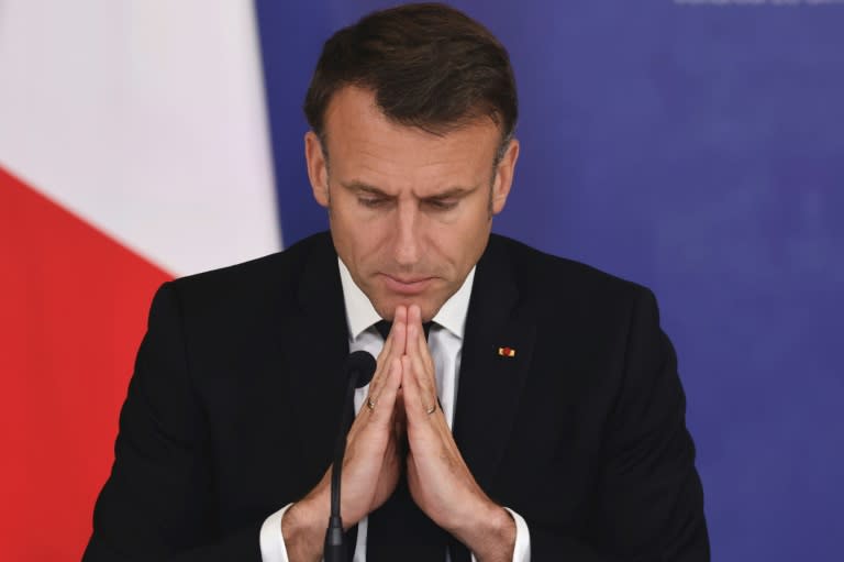 Observers see litle chance of French President Emmanuel Macron making a breakthrough despite China's ability to sway Russia (Ludovic MARIN)