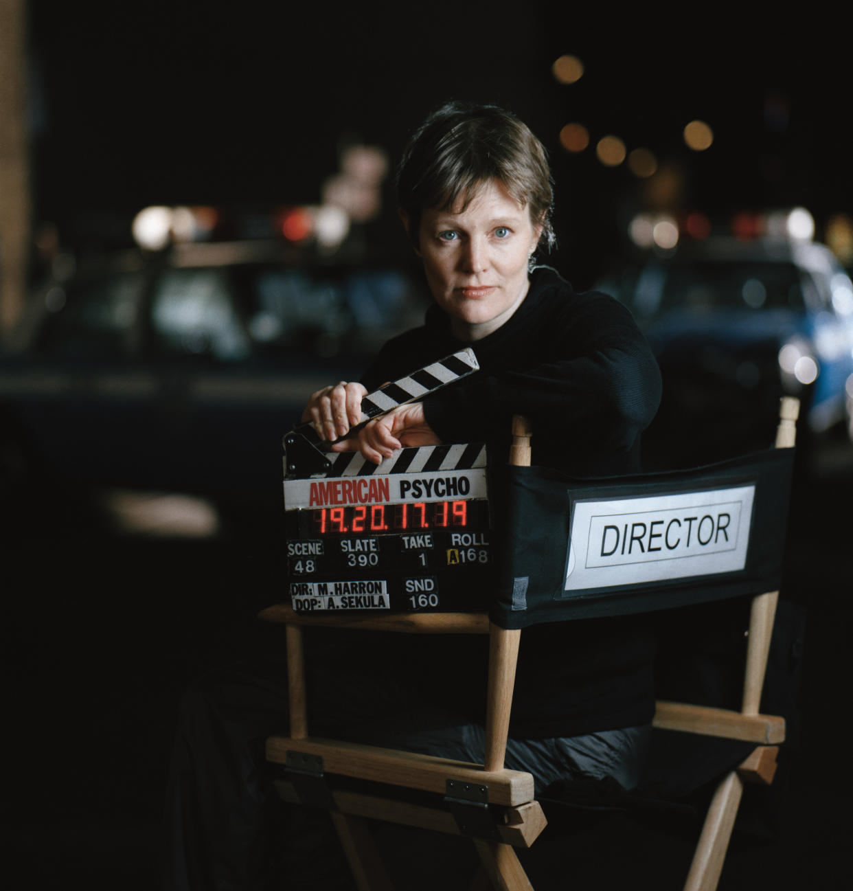 Canadian director Mary Harron on the set of her movie American Psycho, based on the novel by Bret Easton Ellis. (Photo by Eric Robert/Sygma/Sygma via Getty Images)