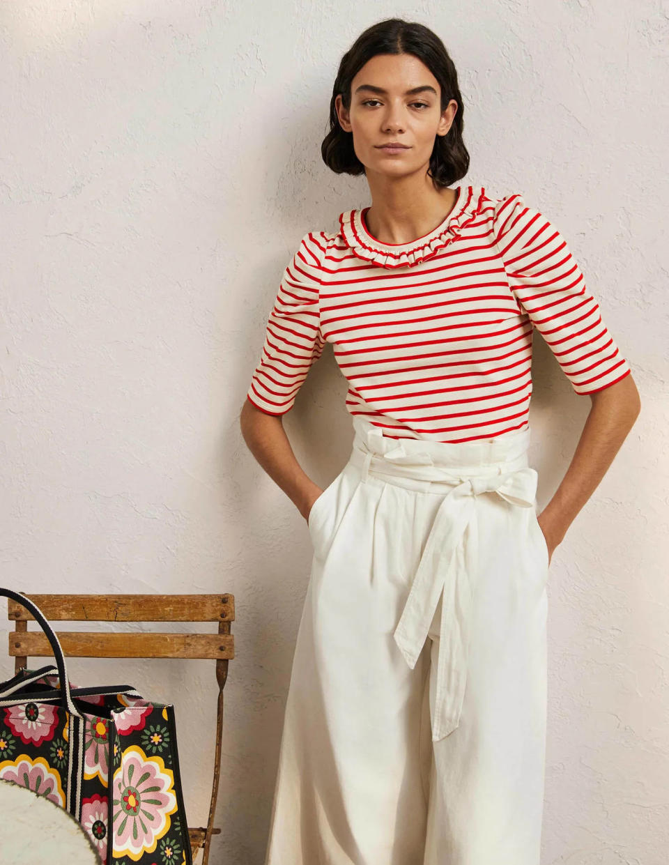 A pretty spin on a Breton, this comes in other colours, too. 