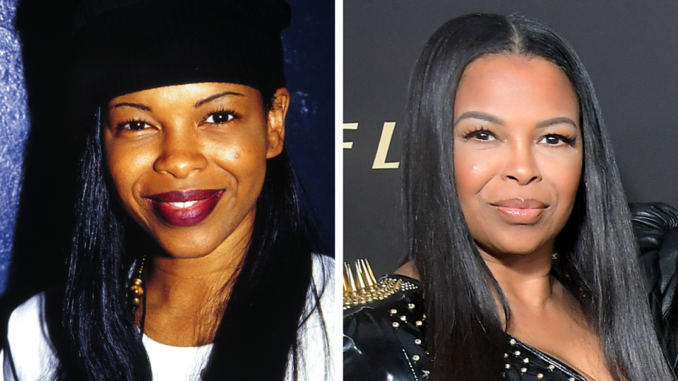 Dawn Robinson in 1995 and 2019 En Vogue members