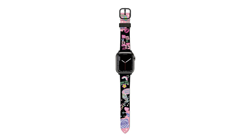 A photo of a Blackpink Sticker Apple Watch Band. 