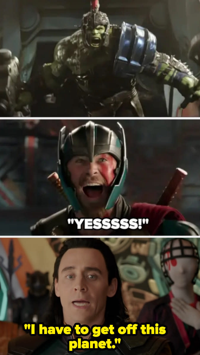 Screenshots from "Thor: Ragnarok"