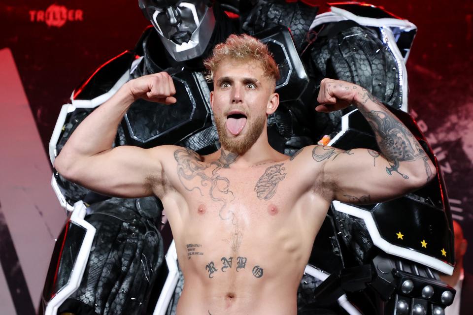 <p>File image: Jake Paul poses during weigh ins for Triller Fight Club at Mercedes-Benz Stadium on 16 April 2021 in Atlanta, Georgia</p> (Getty Images)